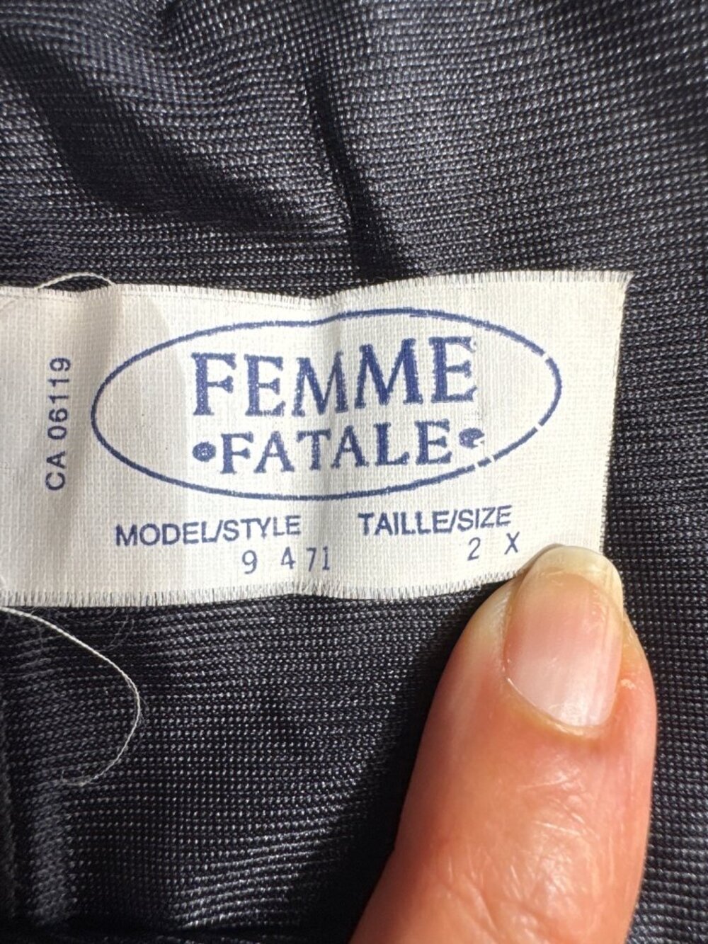 Femme Fatale Black Satin Lace Trim Half Slip Skirt 2X Made In Canada - Picture 5 of 7